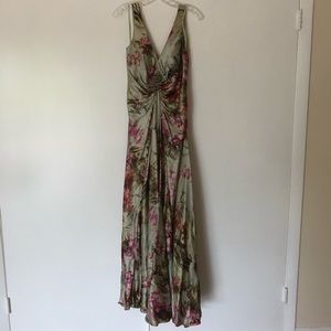 Alberto Makali 100% Silk Evening Gown